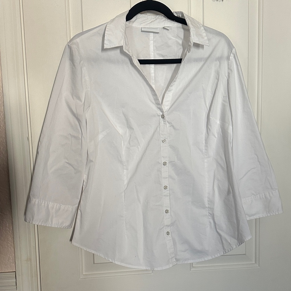 White Button-Up Shirt